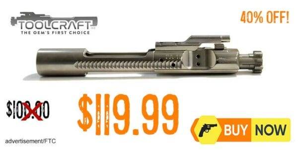 TOOLCRAFT LOGO'D PREMIUM 5.56 NICKEL BORON BCG WITH CARPENTER 158