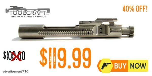 TOOLCRAFT LOGO'D PREMIUM 5.56 NICKEL BORON BCG WITH CARPENTER 158
